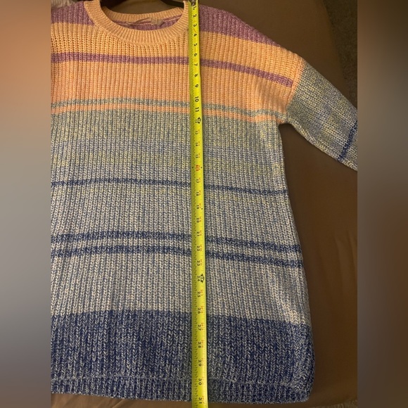 🚩 Final Sale- Soft Surroundings | Striped Knit Karlie Sweater Large Beachy - Picture 5 of 5